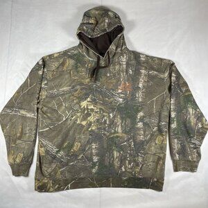 RealTree Camouflage Hooded Pullover Hoodie Men's 2XL Patchwork Camo Hunting